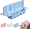 Foldable Kitchen Sink Splash Guard, ABS+TPE Water Splash Blocker with Suction Cups & Drainage Holes, Sponge Holder Design for Sink Edge