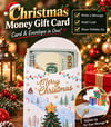 3D Christmas Money Gift Card, Pop Up Holiday Card with Cash Envelope, Creative Christmas Greeting Card for Kids, Family & Loved Ones
