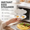Microwave Egg Poacher Dual cavity, non stick & easy clean Healthier than frying