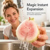 Cute fruit-shaped dishwashing sponge brush