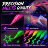 Halloween Glow Art Markers - DIY Neon Pens for Pumpkin, Window & Costume Decorations