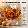 UV-Resistant Artificial Daisy Flowers for Fall Decor Halloween
