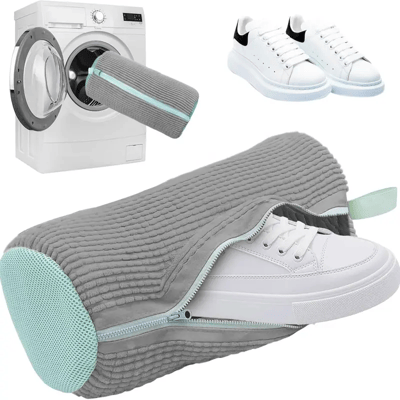 Mesh Laundry Shoe Wash Bag, Footwear Protector Bag for Washing Machine, Household Shoe Cleaning Essential