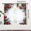 Christmas ball holiday printed curtains